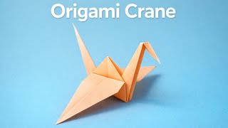 Easy Origami Crane - Beginner Origami Step By Step