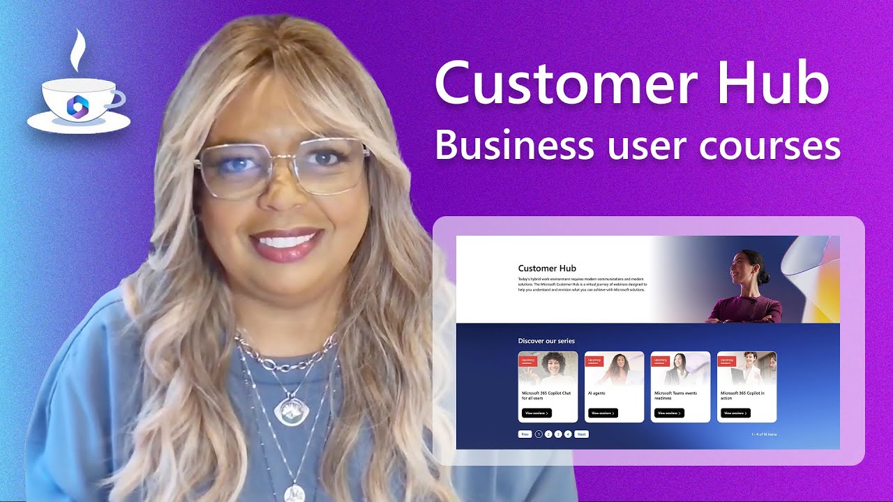 Business user courses on the Customer Hub