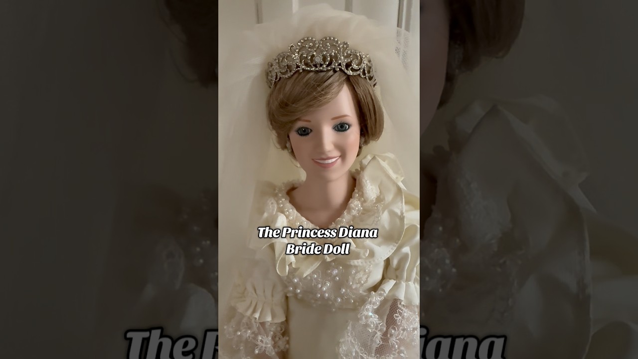 The Princess Diana Bride Porcelain Doll From Danbury Mint