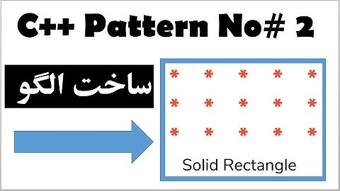 How to Make Solid Rectangle Pattern in C++