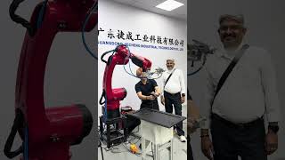 Non-programming spray painting robot.#welding #industry #stamping #robot #polish