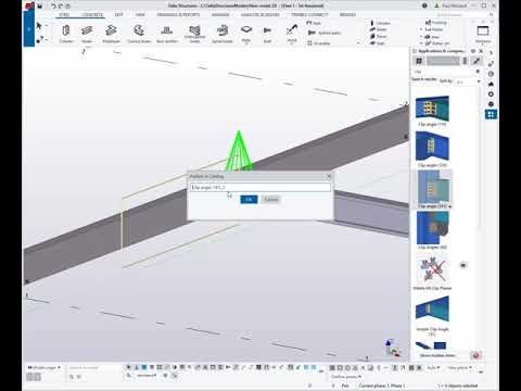 Saving Tekla component settings directly to Applications & Component catalog
