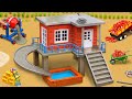 Chemical Reaction Collapses House  DIY Mini Truck Make Model for Water Slide House Science Project