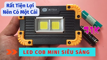 Review Và Test Thực Tế  Đèn Led COB Mini Siêu Sáng Trên Shopee |NguyenTrung Review