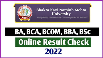 Bhakta kavi narsinh mehta university junagadh result | ba sem 4 result | online result