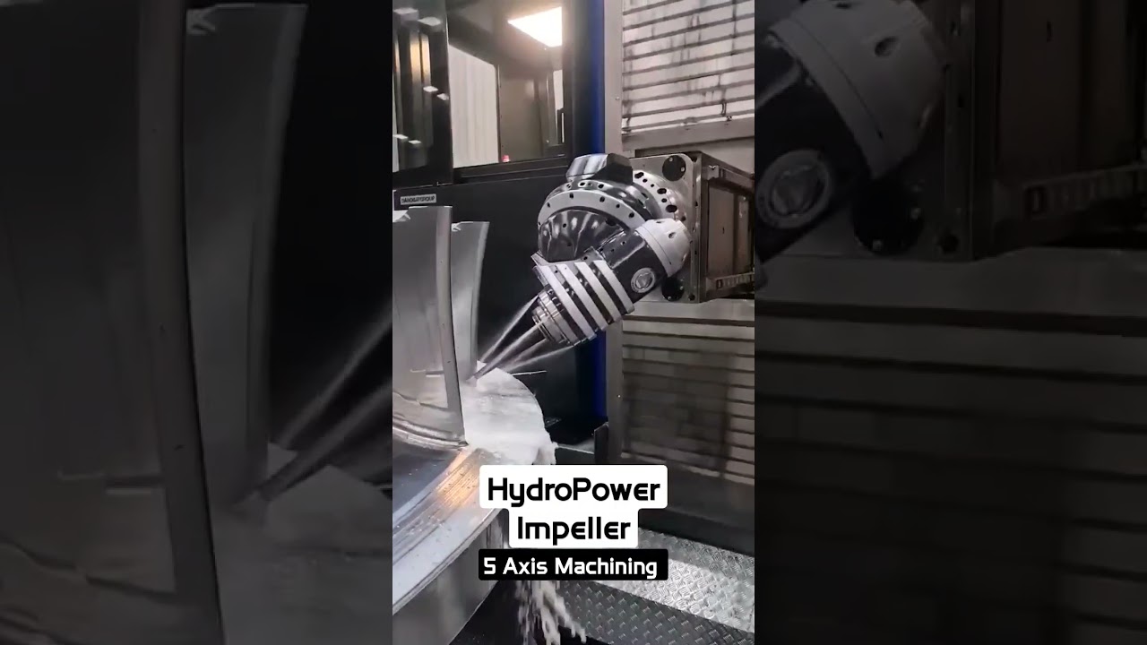 HydroPower Impeller 5 Axis Machining #turbine #shorts #cnc #vmc #ytshorts #machining #impeller #cam