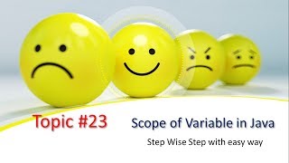 23# Scope of Variable in Java | variable scope in hindi