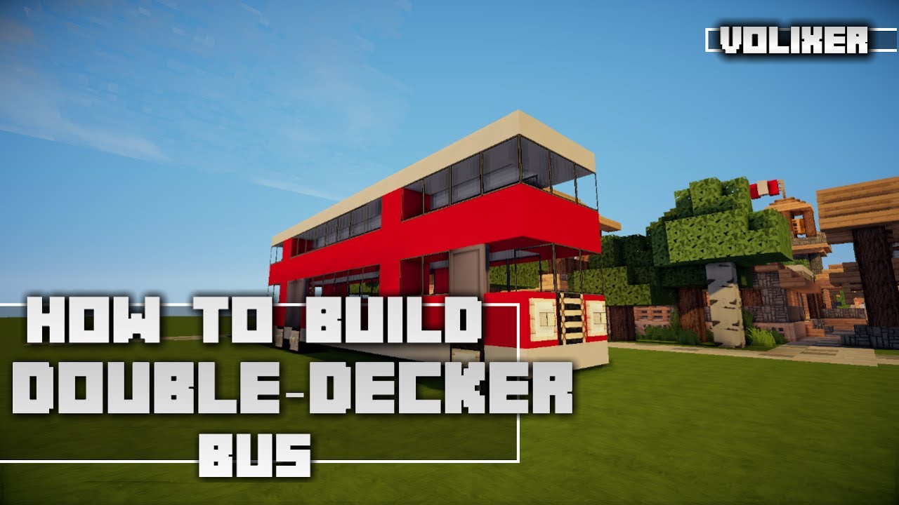 Minecraft : How to Build - A Double Decker Bus