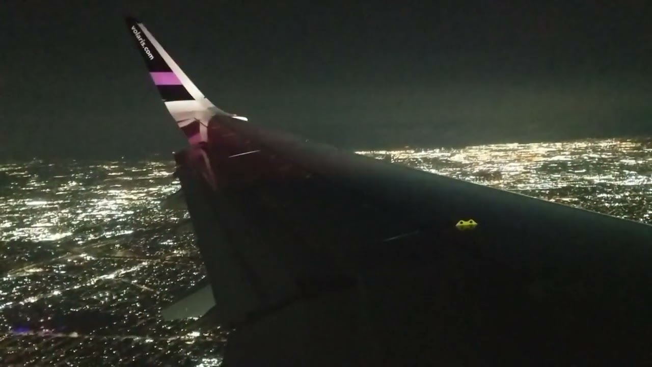 Volaris A320 fly-over and landing at Los Angeles International Airport. September 2025.