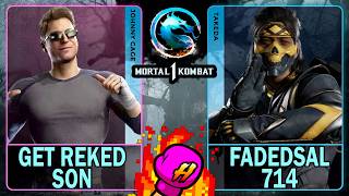 MK1 Get Reked Son (JOHNNY CAGE) VS Fadedsal714 (TAKEDA)🥊Mortal Kombat 1🥊4K 60ᶠᵖˢ