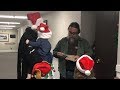 The littlest elves surprise a man, who was hard to find, with a special gift from a Secret Santa