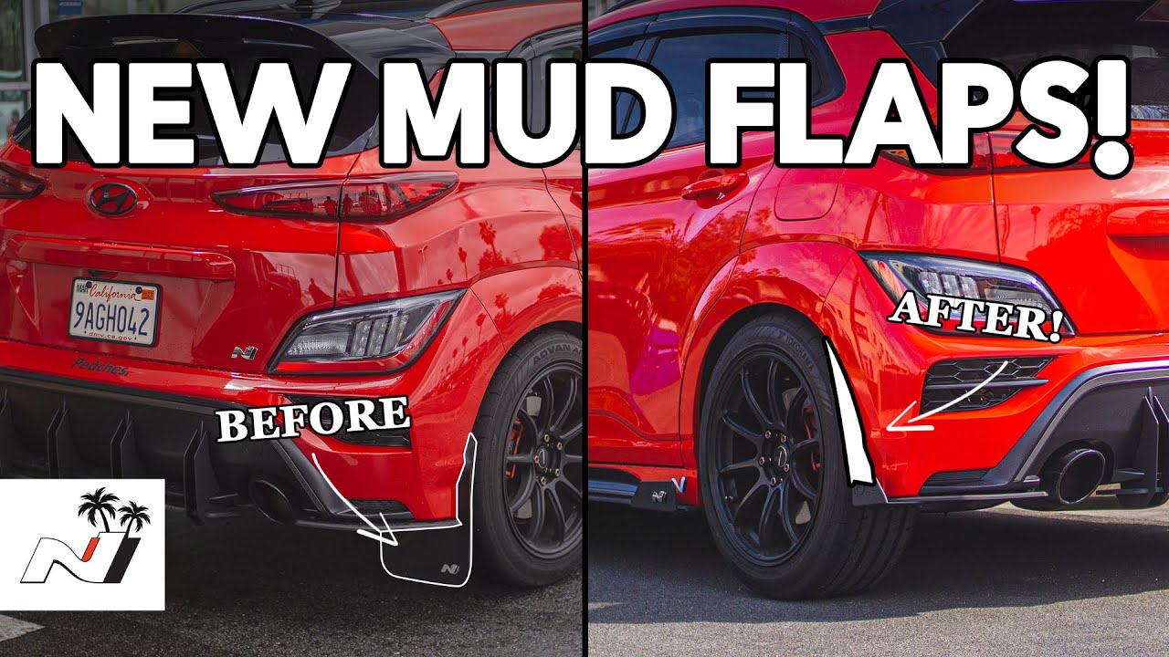 Installing NEW Mud Flaps on My Kona N YouTube