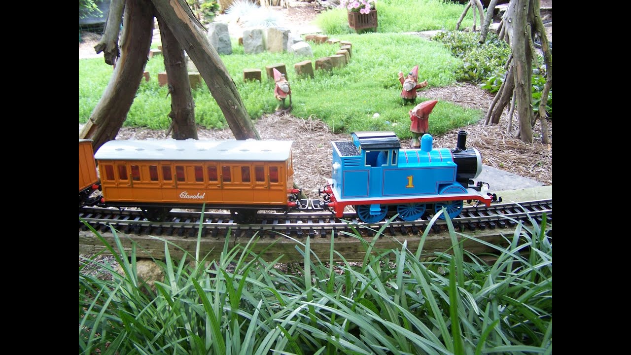 Backyard G Scale Train Thomas The Tank Engine Garden Track YouTube