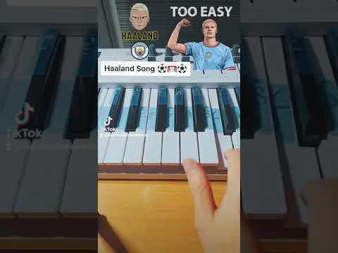 Haaland Song Ha Ha Ha Piano Easy Tutorial For Beginners Shorts Youtubeshorts Easy Piano