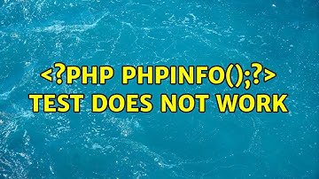 Ubuntu: ＜?php phpinfo();?＞ test does not work