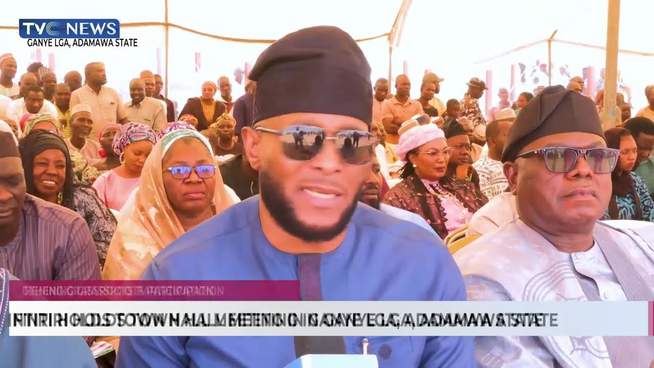 Gov Fintiri Holds Townhall Meeting In Ganye LGA, Adamawa State