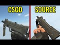 CSGO vs CS Source - Weapons Comparison