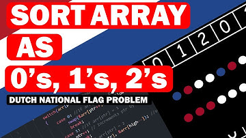 Dutch National Flag Problem: Sorting 0s, 1s, and 2s Like a Pro! | #algorithm #dsa