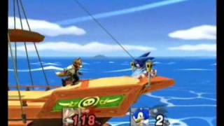 Super Smash Bros Brawl : Fox vs Sonic @Nefault1st