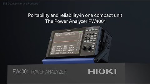 Solution for ESS Development & DC-DC Converter Efficiency Testing | HIOKI Power Analyzer PW4001