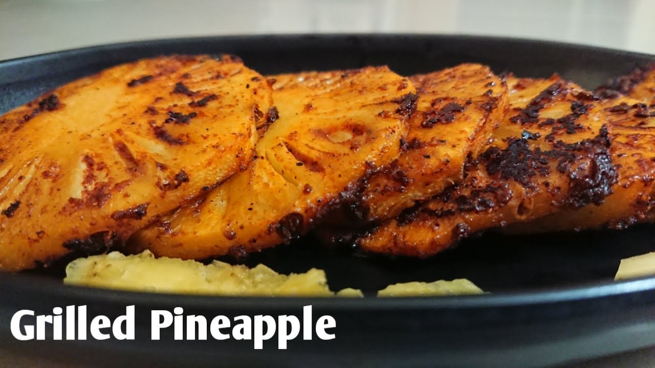 Grilled Pineapple / Barbeque Nation Style Grilled Pineapple Recipe