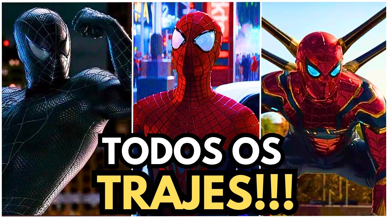 TODOS OS TRAJES DO HOMEM-ARANHA!!!