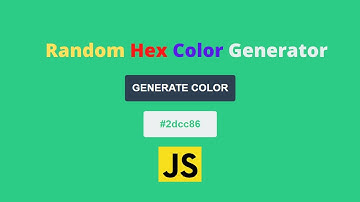 JavaScript Random Hex Color Generator Projects For Beginners. HTML, CSS, JavaScript. GitHub Code