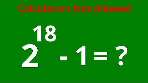 Math Olympiad Challenge | Calculators Not Allowed