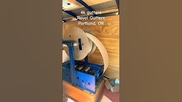 Tiny Gutters Ancient Gutter Machine #gutter #diy #gutters #diygutters #rain #guttering
