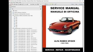 Alfa Romeo Spider 1983-1989 - Workshop Service Repair Manual - Electrical Wiring Diagrams 1993 Alfa Romeo Spider Fuse Box Diagram