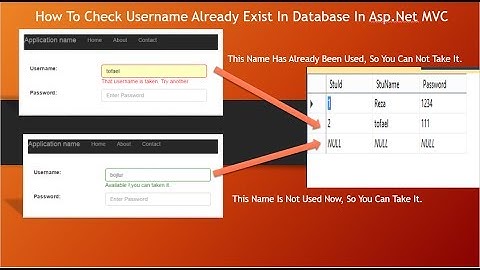 How To Check Username Already Exist In Database In Asp.Net MVC | Jquery,Ajax