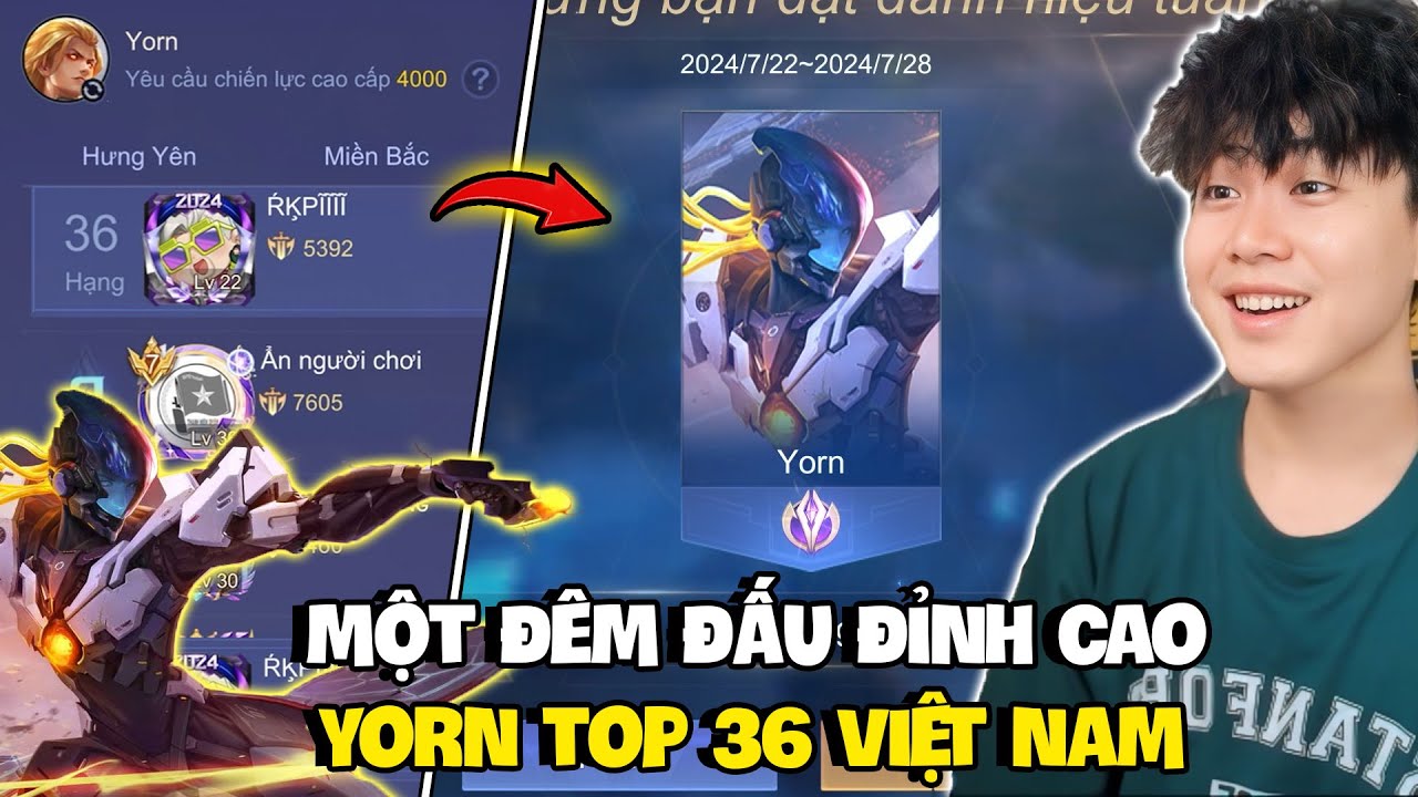 VUX MỘT ĐÊM ĐẤU ĐỈNH CAO YORN TOP 36 VIỆT NAM LẤY HƠN 100 ĐIỂM SẤY CẢ TEAM BẠN ĐẦY BÙNG NỔ