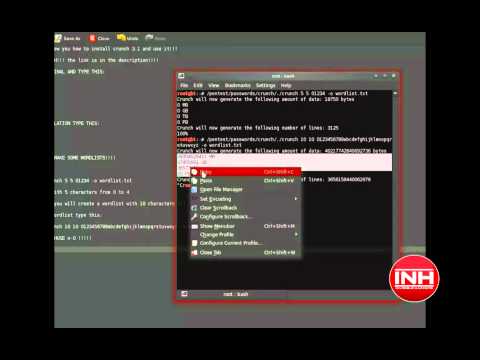 Backtrack 5 install crunch 3.1 and use it!!!