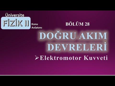 Video: Elektromotor kuvvetin birimi nedir?