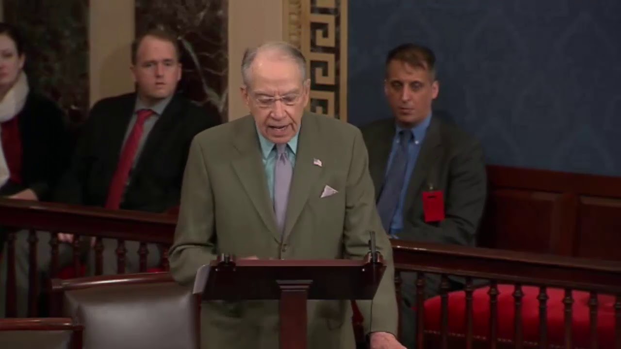 president trump schedule Chuck Grassley Slams Democrats' Request For President Trump's Tax Returns 4/4/19