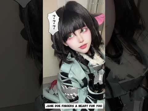 Jane Doe Fingers A Heart For You Zenless Zone Zero 