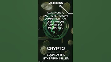 Solana: The Ethereum Killer #Solana #Avalanche #Altcoins #cryptotrends2024
