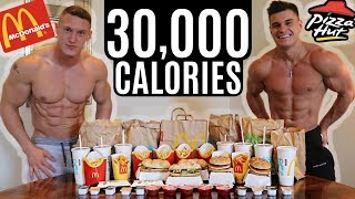 BODYBUILDERS vs 30,000 CALORIE CHALLENGE | Epic Cheat Day