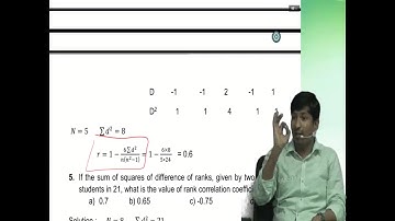 CPT/ CA foundation Maths revision series lecture 5  correlation
