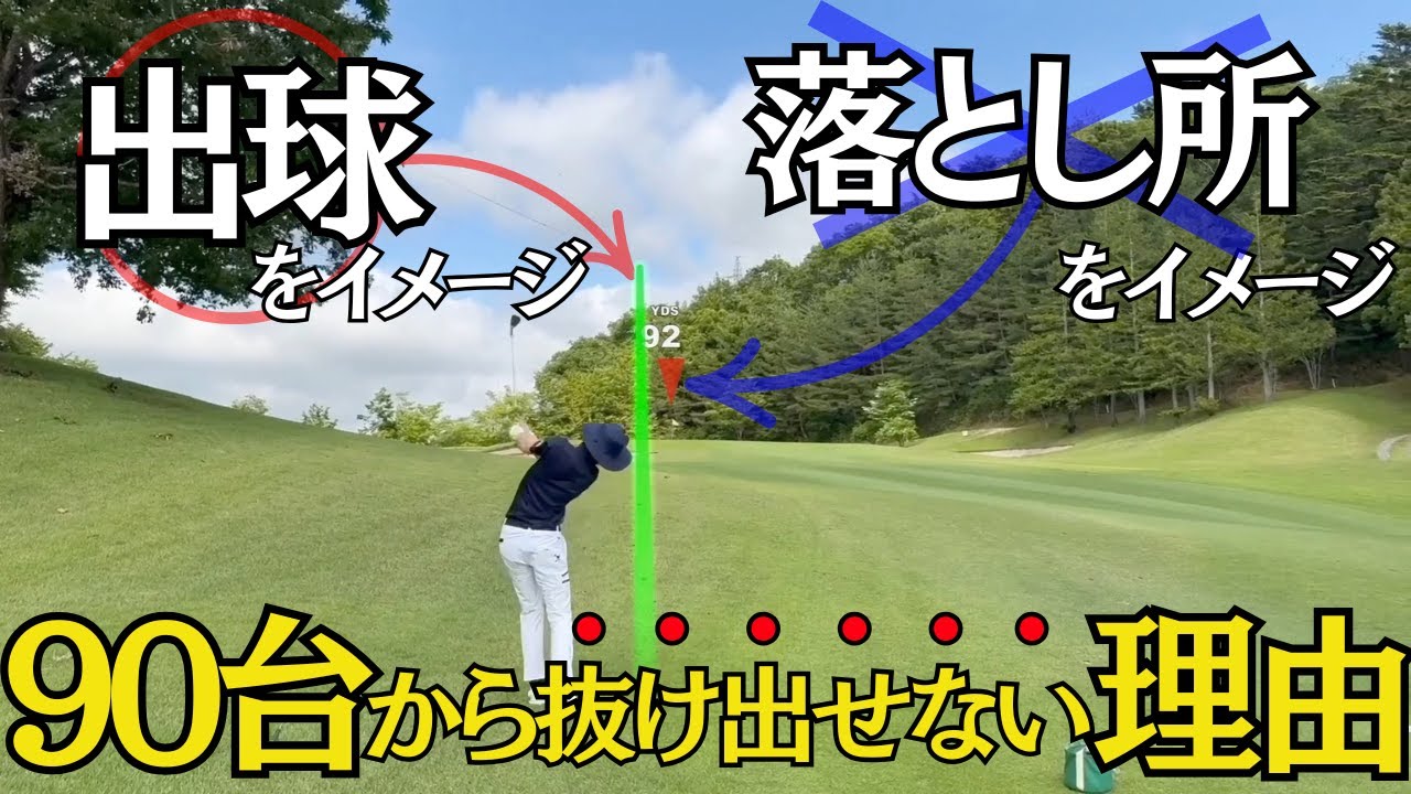 【ゴルフラウンド】ティーショットでOBとまらない人このイメージで来てないかも...＃2