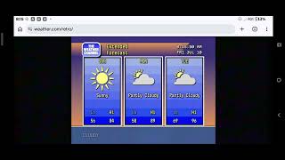 Retro cast now twc local forecast for Newark NY July 10 26