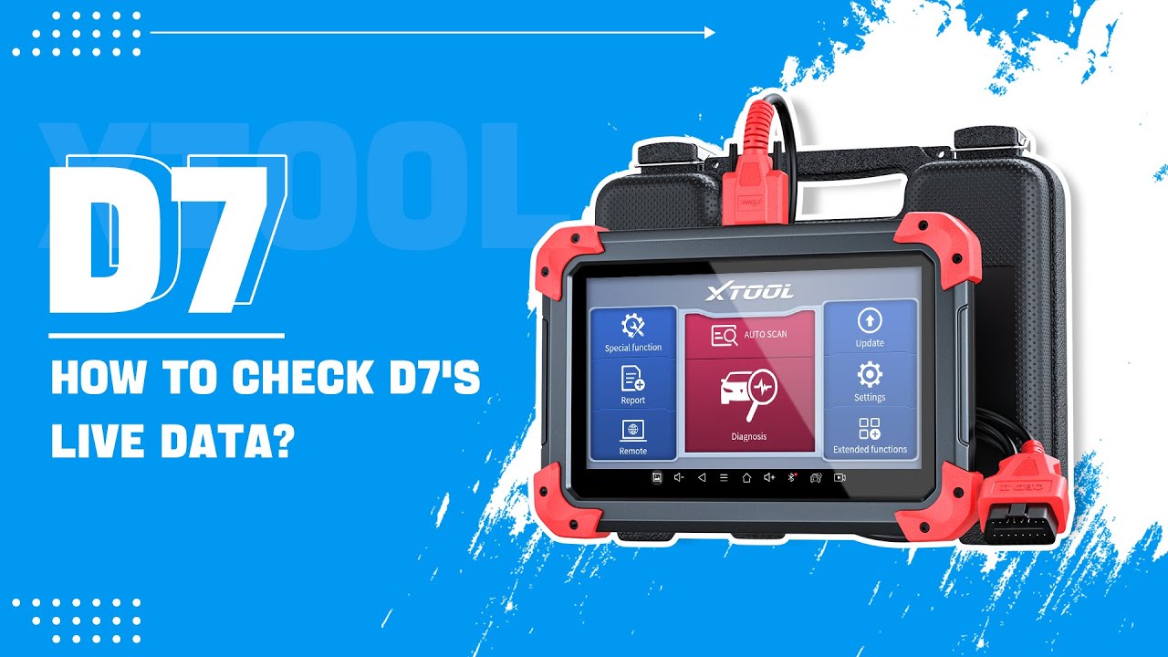 How to view XTOOL D7 Live Data? YouTube