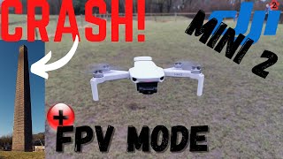 DJI MINI 2 Drone CRASH ! - Plus Testing FPV Mode