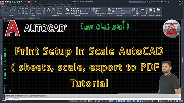 Print Setup in Scale AutoCAD  ( sheets, scale, export to PDF ) Tutorial#plot, #scale, #command, #sh,