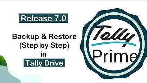 TallyPrime 7.0 Backup MasterClass: Tally Drive, Auto Schedule, Full & Incremental Backup #tally 