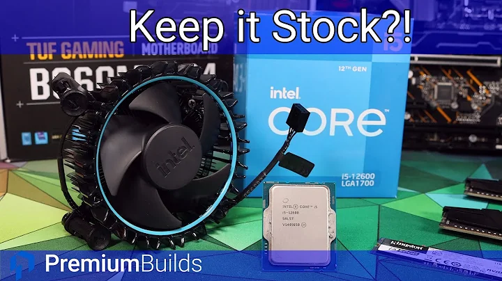 Does stock suck? Testing the new Intel CPU cooler with the i5 12th generation!