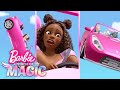 Barbie mengendarai mobile terbang ajaib | Barbie A Touch of Magic