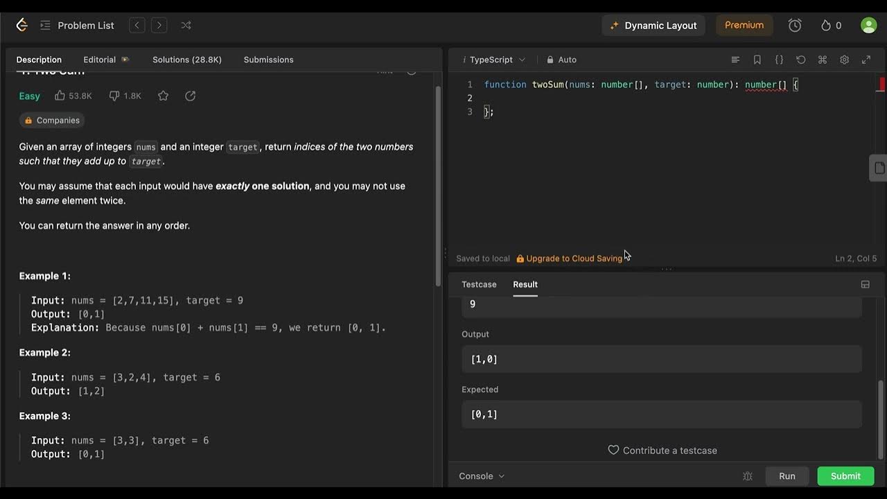 Two Sum - LeetCode - TypeScript Solution - YouTube