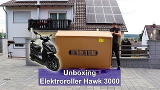 [Elektroroller Hawk 3000] EScooter mit Straßenzulassung von Elektroroller Futura [Unboxing] [HD]