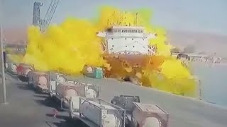 People flee for safety after toxic gas explosion in Jordan